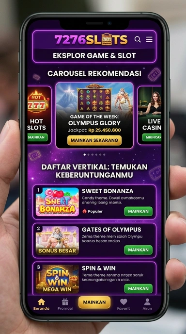Tampilan katalog aplikasi 7276slots