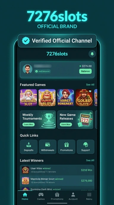 Tampilan kanal resmi 7276slots