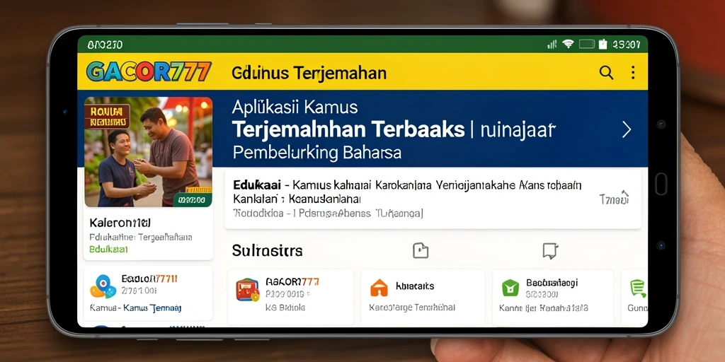 Tampilan antarmuka GACOR777 yang intuitif dan mudah digunakan.