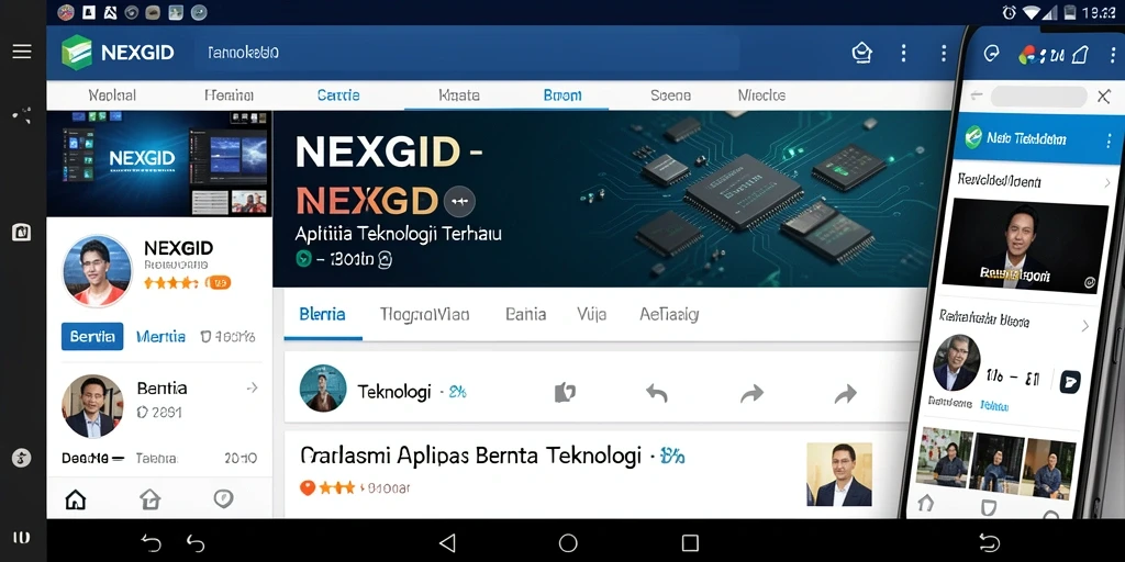 Antarmuka utama aplikasi NEXGID yang informatif dan user-friendly.